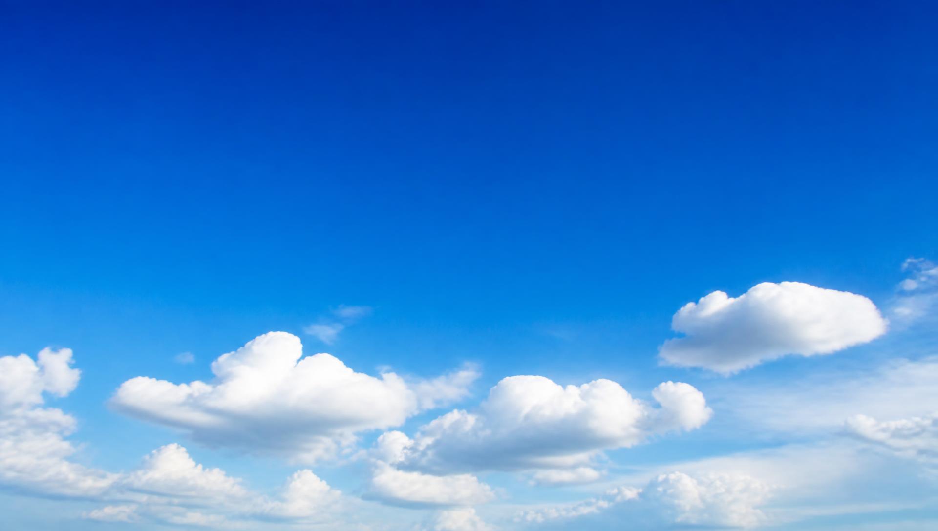 Blue sky with clouds